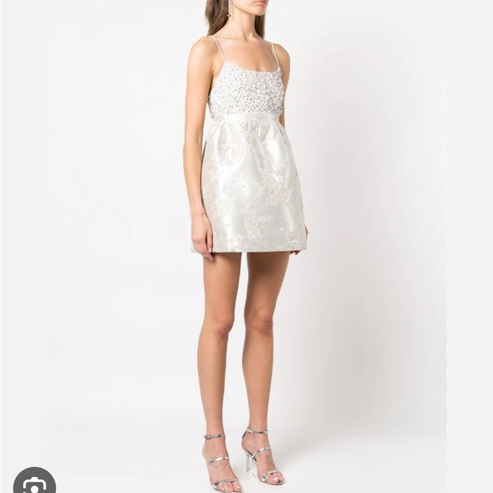 NWT Alice + Olivia Tibby Emb Scoop Neck Baby Doll Dress